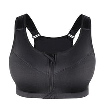 Load image into Gallery viewer, Plus Size Zipper Sports Bra
