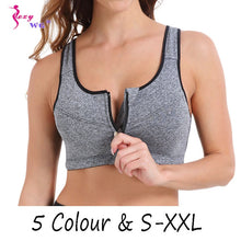 Load image into Gallery viewer, Zipper Sports Bra
