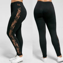 Load image into Gallery viewer, Sexy Sheer Side Lace Leggings
