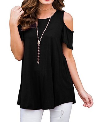 Peek-a-boo Sleeve Casual Top