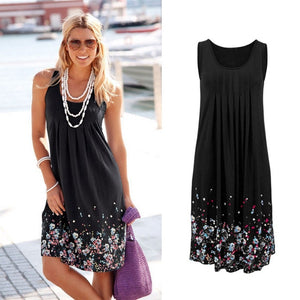 Sleeveless Floral Summer Dress