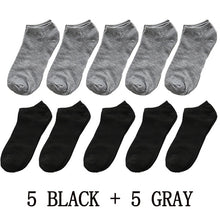 Load image into Gallery viewer, Low Cut Cotton Socks (5 pairs or 10 pairs)
