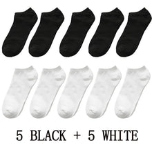 Load image into Gallery viewer, Low Cut Cotton Socks (5 pairs or 10 pairs)
