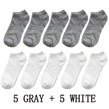 Load image into Gallery viewer, Low Cut Cotton Socks (5 pairs or 10 pairs)
